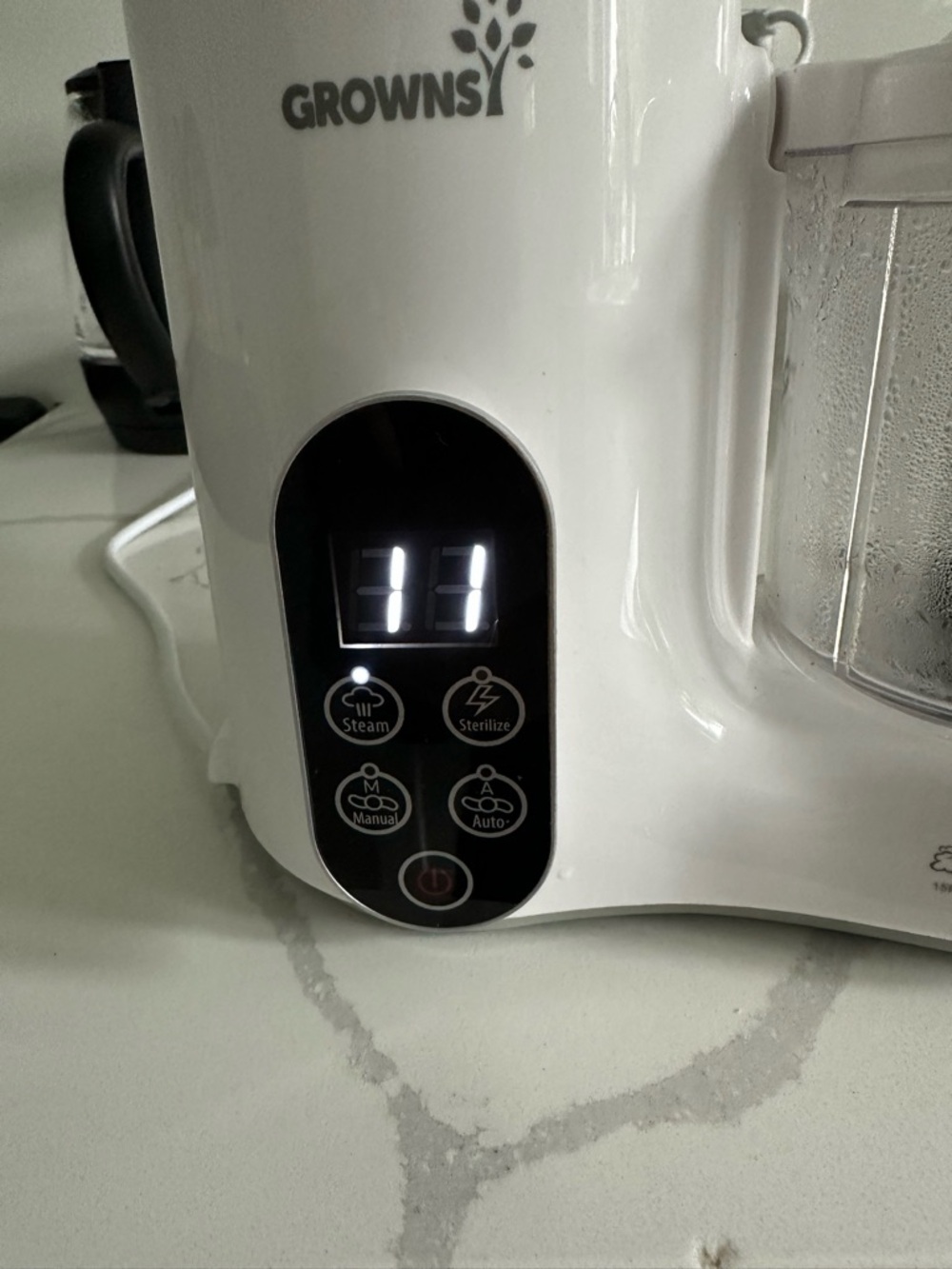 White Baby Food Processor with Steam & Sterilize